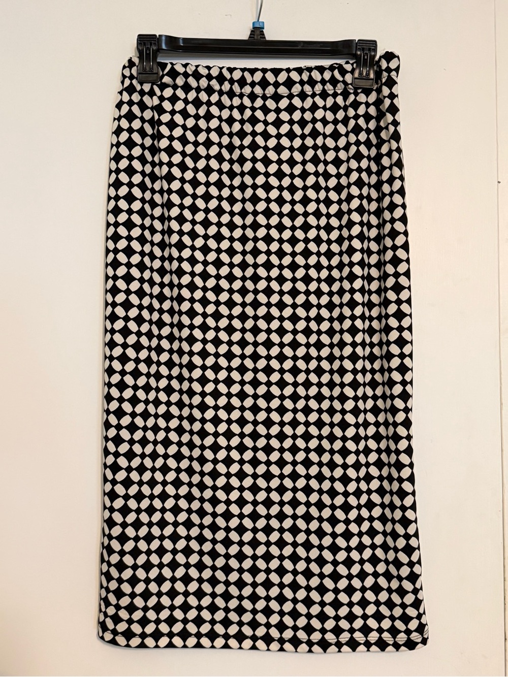Zadie B’s Black and White Geometric Pencil Skirt - large
